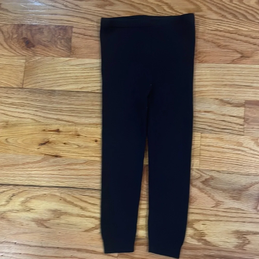 GAP 2 pack Toddler Rib Sweater Leggings black  Ivory  Toddler 2-3